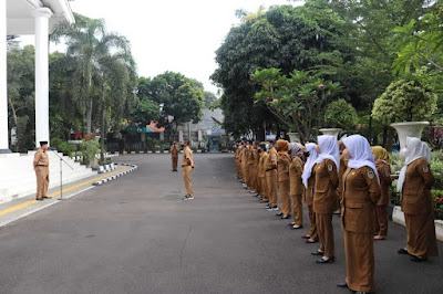 Sekretaris Dewan Pada Apel Pagi; Persiapan Hari Jadi Purwakarta SOP Keamanan Di lingkungan DPRD Sudah Memadai