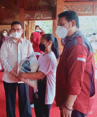 Ketua DPRD Purwakarta Hari Ini Menghadiri Kegiatan Launching Penyaluran BST dan Beras