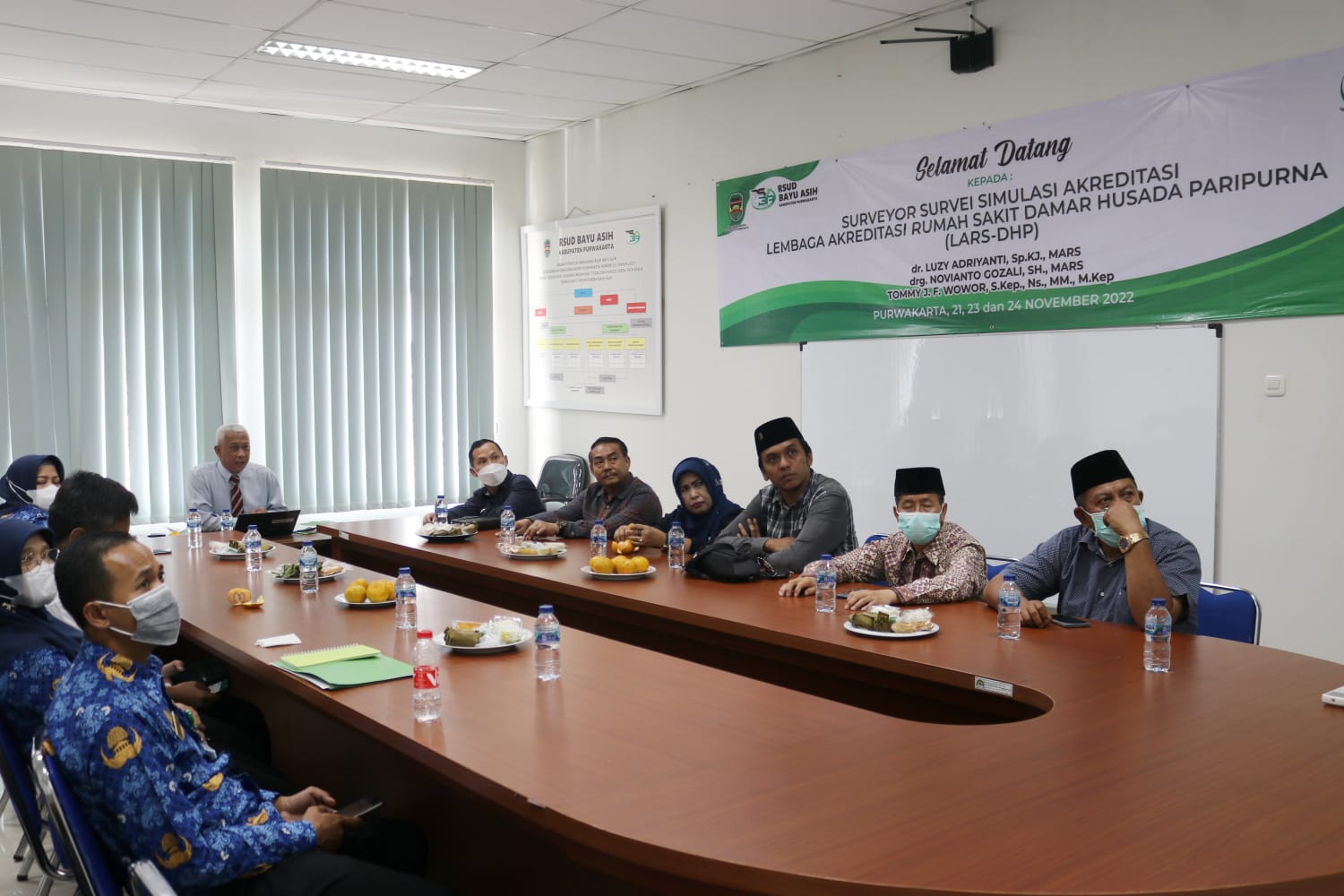 Komisi III DPRD Kabupaten Purwakarta menyambangi Ruang Dahlia Rumah Sakit Bayu Asih