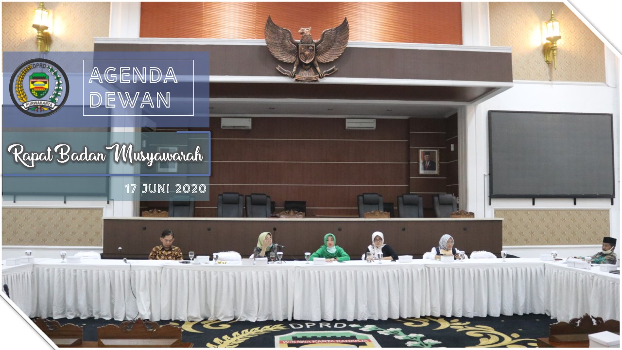 Rapat BANMUS DPRD Kab. Purwakarta 17 Juni 2020